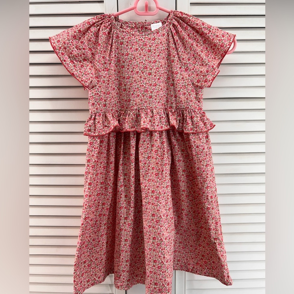 Edgehill Collection size 5 Pink Floral Ruffle Dress